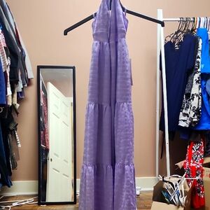 Elegant Purple Maxi Dress